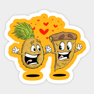 Pineapple on Pizza is Love Sticker